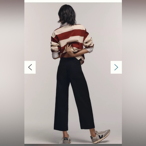 Anthropologie The Colette Cropped Wide-Leg Pants by Maeve: Magic Fabric Edition - Picture 3 of 7